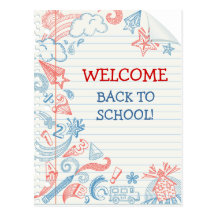 Welcome Back to School Postcard