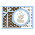 Welcome Bear Boy Reminder Notecard Business Cards
