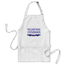 Welcome Home Checkerboards Aprons