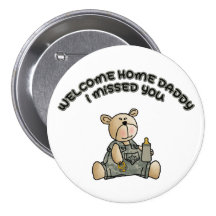 Welcome Home Daddy (Boys) Pinback Button