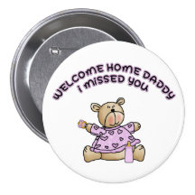 Welcome Home Daddy (Girls) Pin