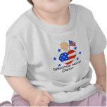 Welcome Home Daddy Stick Figure Baby Tees