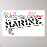 Welcome Home Marine Poster