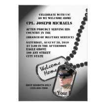 Welcome Home/ Military Personalized Invitations