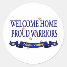 Welcome Home Proud Warriors Stickers