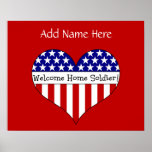 Welcome Home Soldier! (Customisable Name) Print