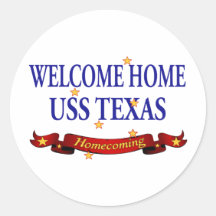Welcome Home USS Texas Sticker