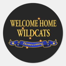 Welcome Home Wildcats Stickers