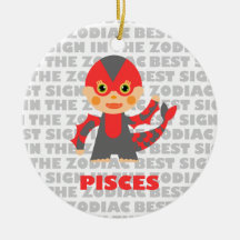Welcome Pisces Zodiac Baby! Christmas Tree Ornament