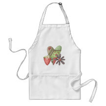 Welcome Spring · Heart, Strawberry & Flower Aprons