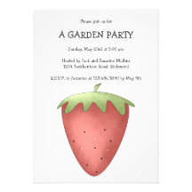 Welcome Spring · Strawberry Invitation