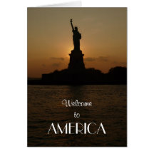 Welcome to America/Statue of Liberty+New Citizen Card