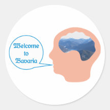 Welcome To Bavaria Runder Sticker