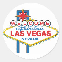 Welcome to Fabulous Las Vegas Round Sticker