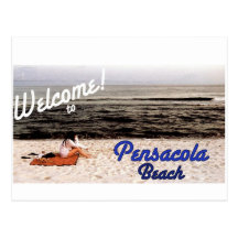 Welcome To Pensacola Beach Postcard