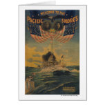Welcome to the Pacific Shores. Flagship Connecticu Greeting Card