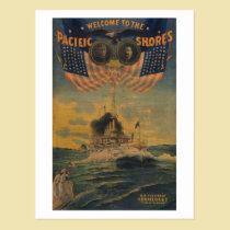 Welcome to the Pacific Shores. Flagship Connecticu postcards