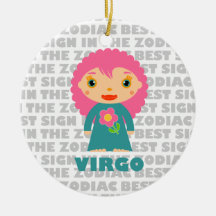 Welcome Virgo Zodiac Baby! Christmas Ornament