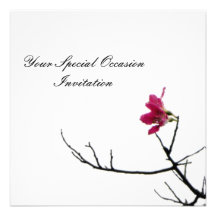 Welcoming Spring/ Oriental Zen All-Occasion Flora Personalized Invitations