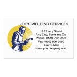 welder welding  worker business card