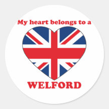 Welford Round Sticker