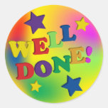 Well Done! Round Sticker