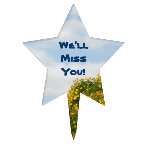 We Ll Miss You Cake Topper We Ll Miss You Cake Topper