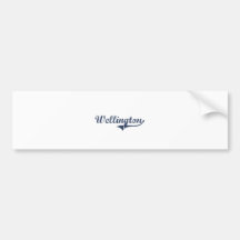 Wellington Utah Classic Design Bumper Stickers