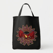 Welsh dragon knotwork tote bags