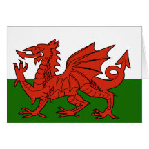 Welsh Flag Card