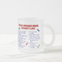 WELSH SPRINGER SPANIEL Property Laws 2 Coffee Mugs