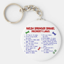 WELSH SPRINGER SPANIEL Property Laws 2 Keychain