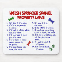 WELSH SPRINGER SPANIEL Property Laws 2 Mouse Pad
