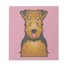 Welsh Terrier Cartoon Scratch Pad