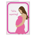 We're expecting! Pregnant Belly Greeting Cards