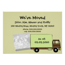 We're Moving Announcement Cards (w/ house photo)
