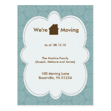 We're Moving Announcement Postcards