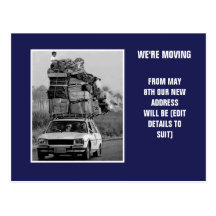 We're moving post card