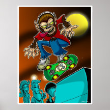 Werewolf Skater Print