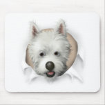West Highland Terrier Busting Out Mousemats
