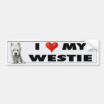 West Highland Terrier Love Sticker Bumper Stickers
