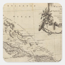 West Indies 15 Square Sticker