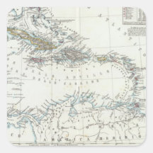 West Indies 17 Square Sticker