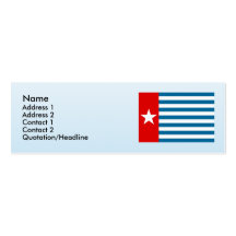 West Papua, Indonesia Business Card