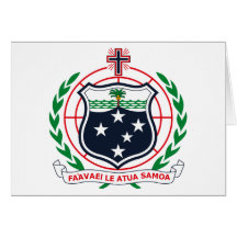 West Samoa Coat of Arms Greeting Card