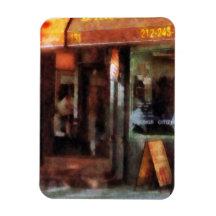 West Village Barber Shop Rectangle Magnets