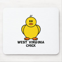 West Virginia Chick Mouse Mat