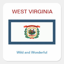WEST VIRGINIA FLAG AND MOTTO sticker