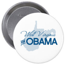 West Virginia for Obama.png Pinback Buttons