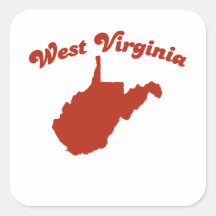 WEST VIRGINIA Red State Stickers